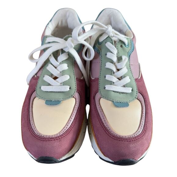 Madewell Kickoff Trainer Sneakers in Colorblock Leather & Suede Women’s Size 5.5 - Picture 4 of 10